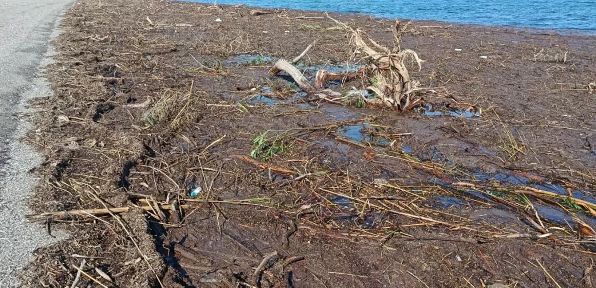 Τα απόνερα του Τσικνιά στη Νυφίδα μετά την πλημμύρα της περασμένης Τρίτης (φωτογραφίες)