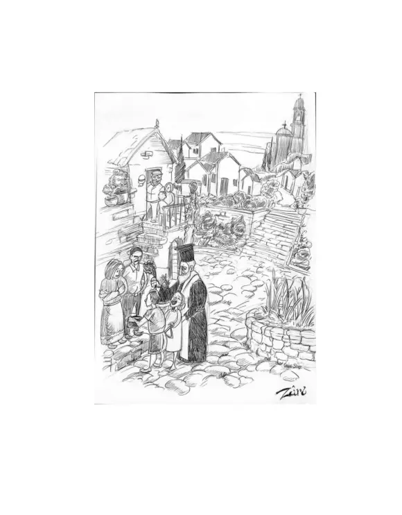 Τα “ΦΩΤΑ” παλιά (ι παπάς τσι του μουρέλ’ μι του μπακίρ’ στα σπίτια) και σήμερα (στη Νυφίδα) [Σκίτσο-κείμενο ντοπιολαλιάς-Φωτογραφίες]