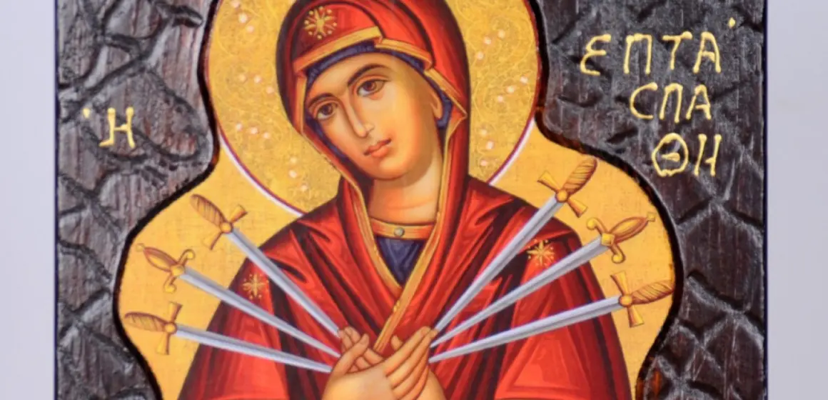 panagia- Το μοιρολόι της Παναγιάς στον Πολιχνίτο-Από το βιβλίο της Κλεονίκης Μαρμάρου-Παναγιά η επτάσπαθη